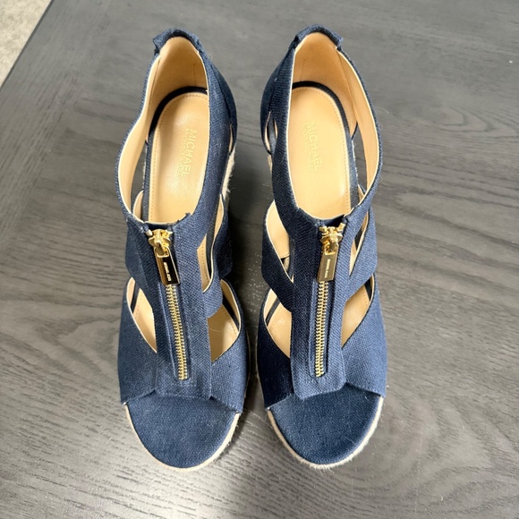 Michael Kors Damita Platform Wedge Sandals Size 10 M - Picture 3 of 10